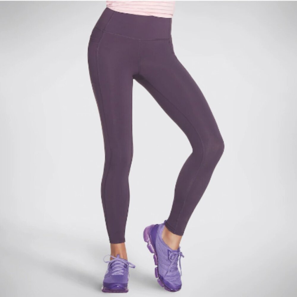 Skechers Go Walk Tight High Waist Leggings Yoga Pants Purple, size S NWOT
